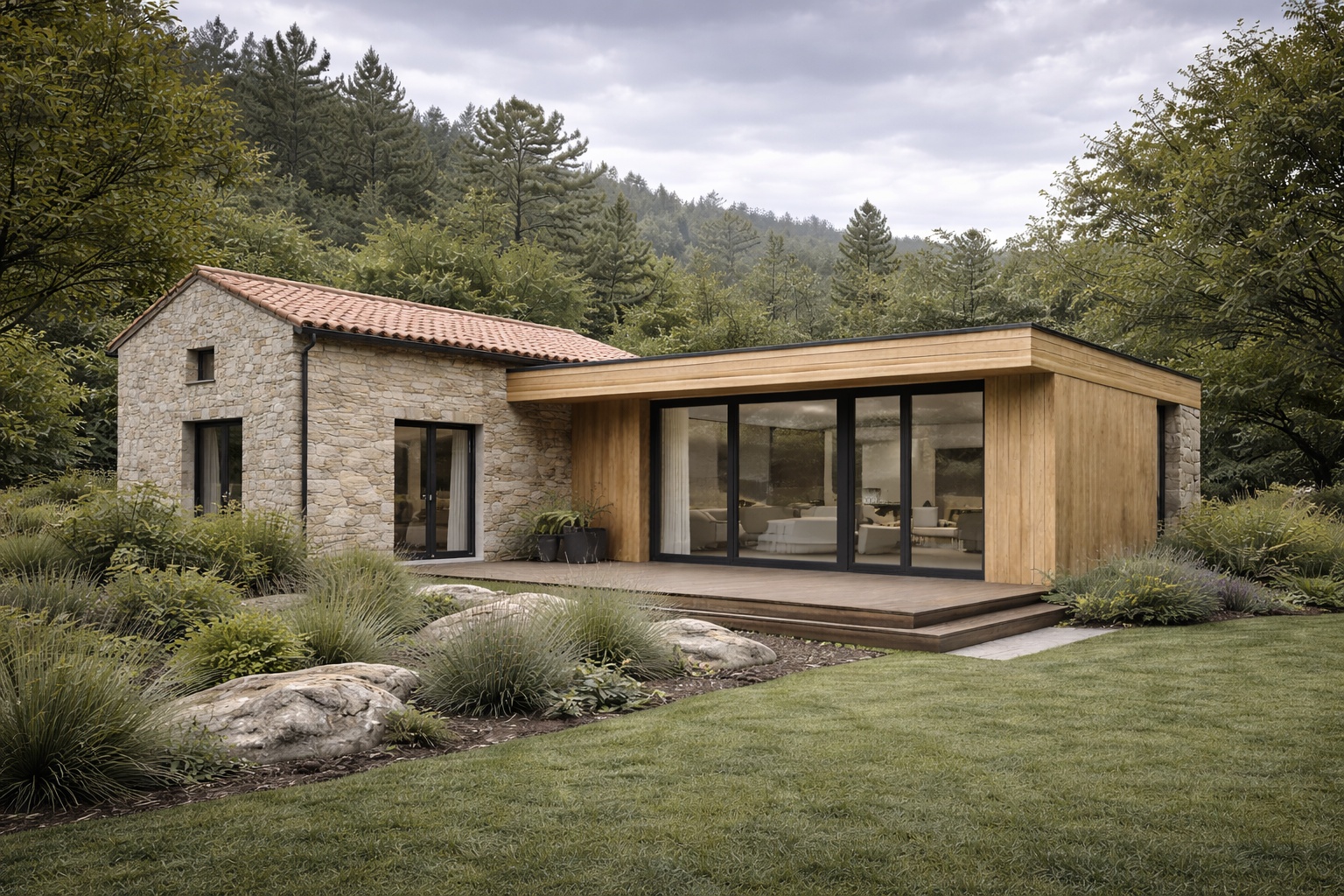 Ampliación de vivienda existente en Galicia