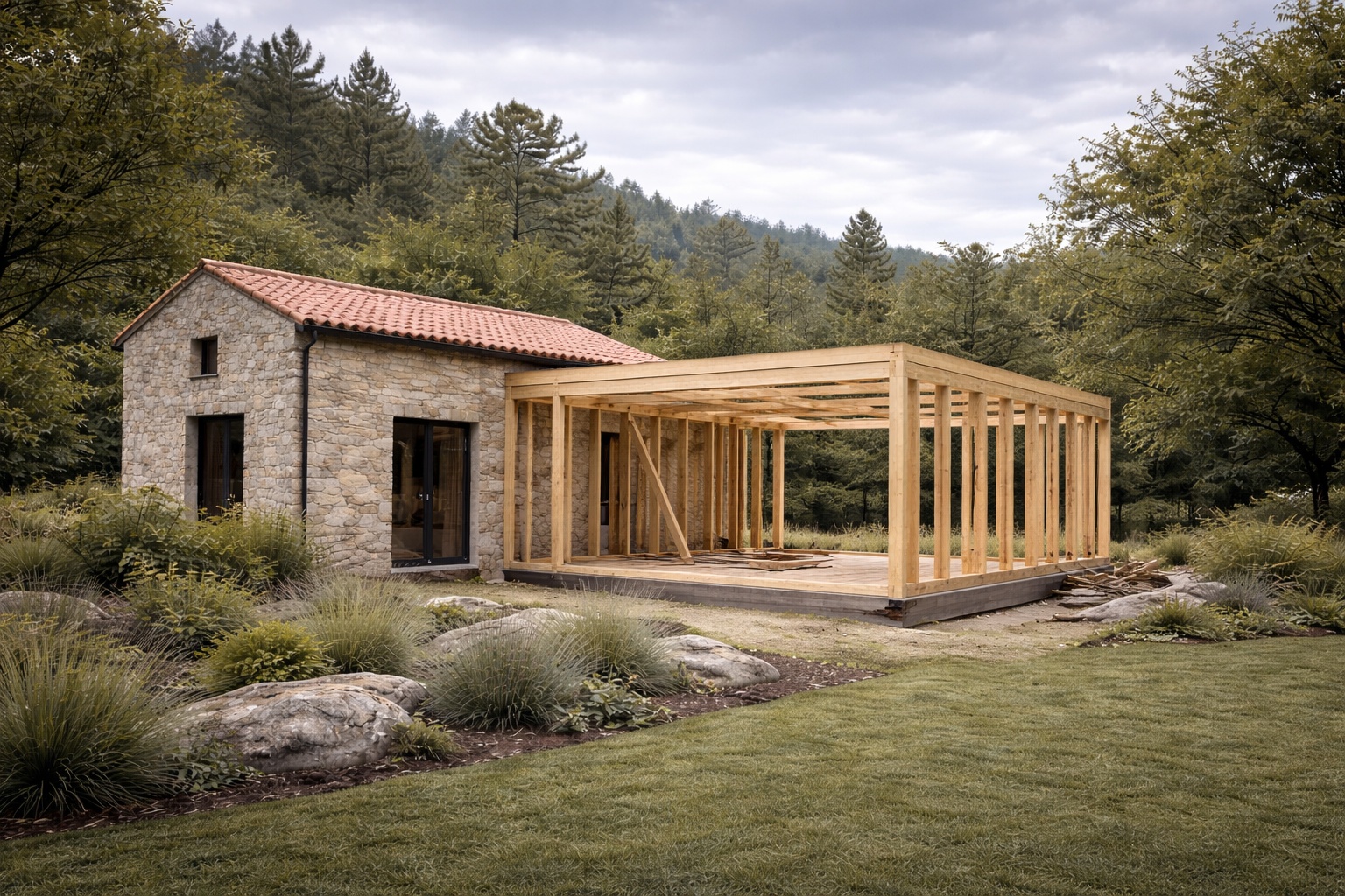 Ampliación de vivienda existente en Galicia (projectsDetail.imageN)