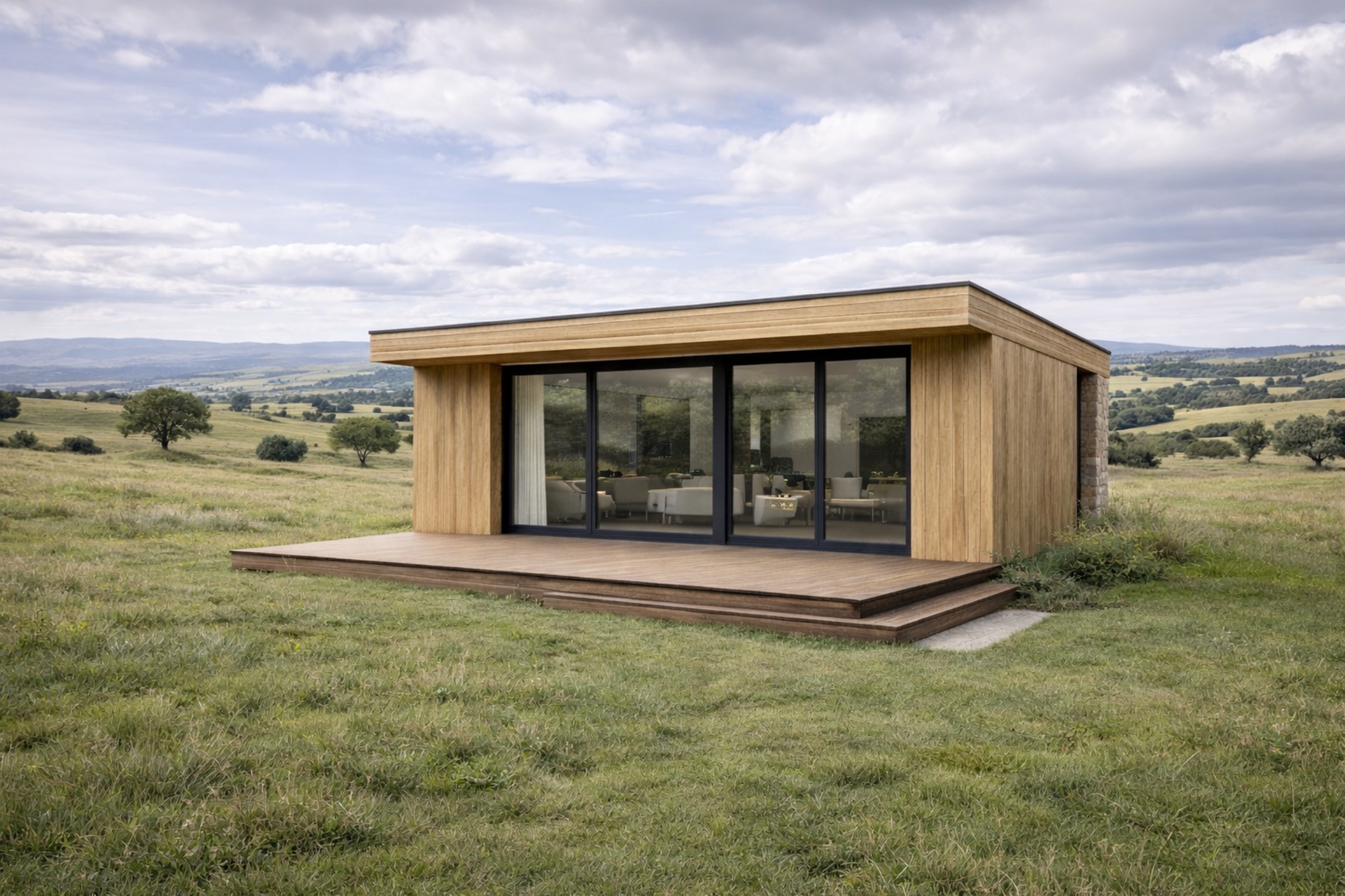 Vivienda de madera moderna en Galicia