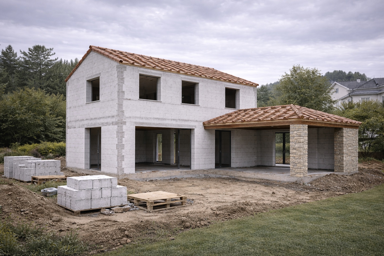 Obra nueva de vivienda unifamiliar en Galicia (projectsDetail.imageN)