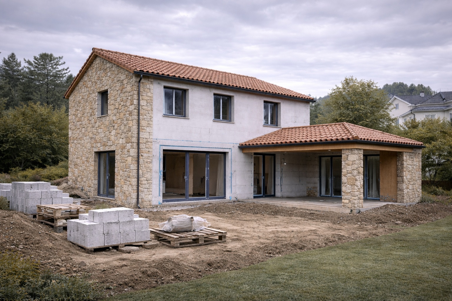 Obra nueva de vivienda unifamiliar en Galicia (projectsDetail.imageN)