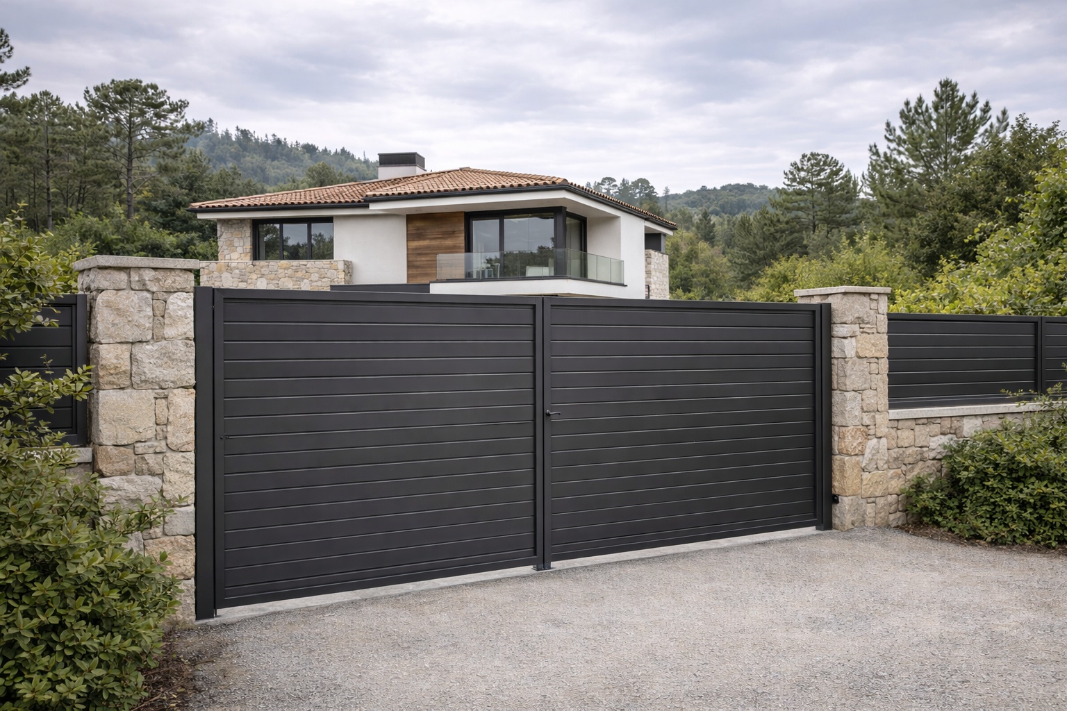 Cierre exterior moderno